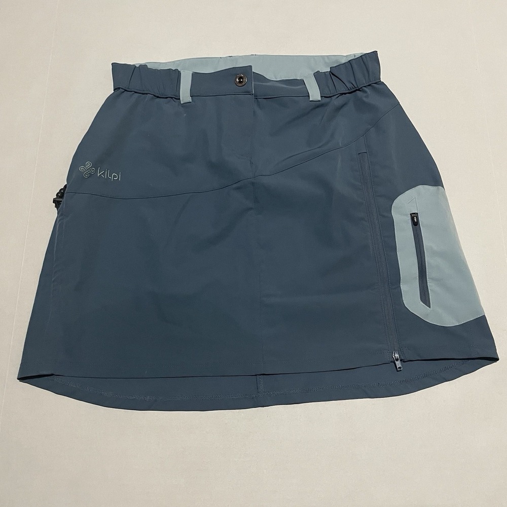 Kilpi Skirt Blue Size 38 EU Stretch Zipper Pockets 30"‎ Waist